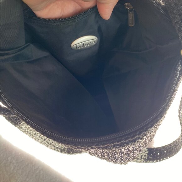 Talbots Black Woven Shoulder Bag - Picture 11 of 12